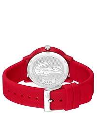 Lacoste Men's 12.12 Quartz Analog Solid Tonal Silicone Watch