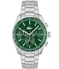 Lacoste Men's 42mm Vancouver Chronograph Stainless Steel Bracelet Watch