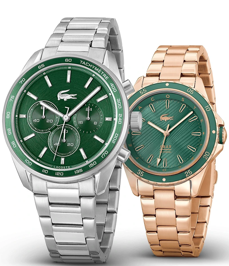 Lacoste Men's 42mm Vancouver Chronograph Stainless Steel Bracelet Watch