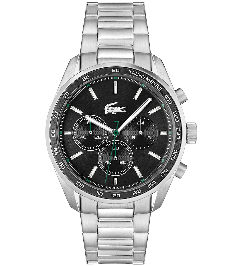 Lacoste Men's 42mm Vancouver Chronograph Stainless Steel Bracelet Watch