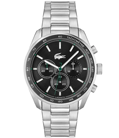 Lacoste Men's 42mm Vancouver Chronograph Stainless Steel Bracelet Watch
