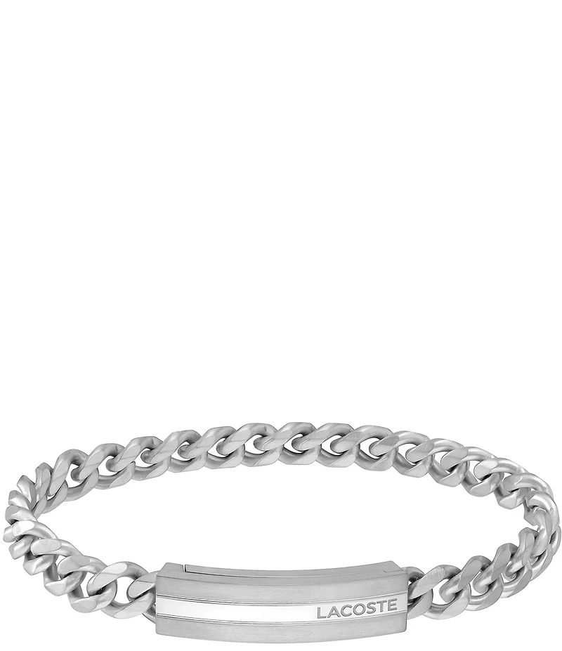 Lacoste Men's Adventurer Collection Stainless Steel Chain Bracelet