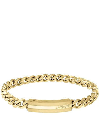 Lacoste Men's Adventurer Collection Stainless Steel Chain Bracelet
