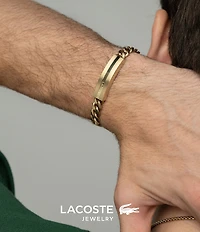 Lacoste Men's Adventurer Collection Stainless Steel Chain Bracelet
