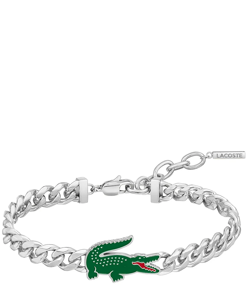 Lacoste Men's Arthor Collection Stainless Steel Chain Bracelet