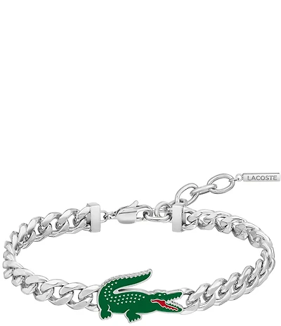 Lacoste Men's Arthor Collection Stainless Steel Chain Bracelet