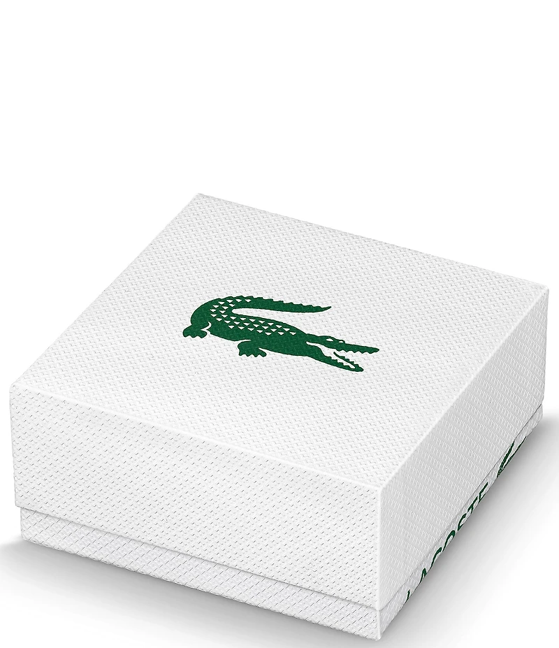 Lacoste Men's Arthor Crystal Crocodile Stainless Steel Line Bracelet