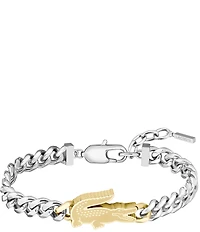 Lacoste Men's Arthor Two Tone Stainless Steel Line Bracelet