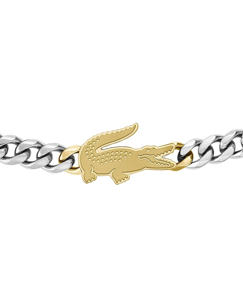 Lacoste Men's Arthor Two Tone Stainless Steel Line Bracelet