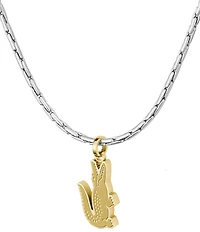 Lacoste Men's Arthor Two Tone Stainless Steel Short Pendant Necklace