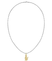 Lacoste Men's Arthor Two Tone Stainless Steel Short Pendant Necklace
