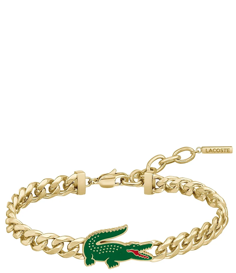 Lacoste Men's Arthor Yellow Gold IP Line Bracelet