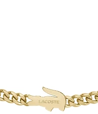 Lacoste Men's Arthor Yellow Gold IP Line Bracelet