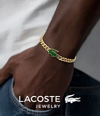 Lacoste Men's Arthor Yellow Gold IP Line Bracelet