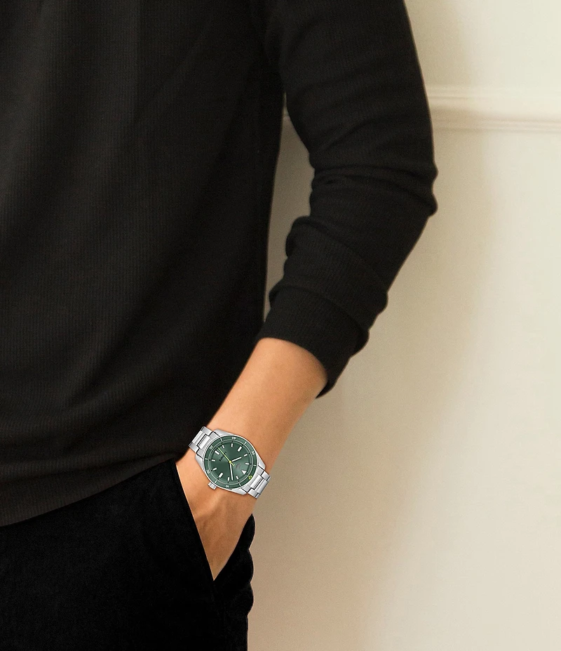 Lacoste Men's Boston Analog Stainless Steel Bracelet Watch