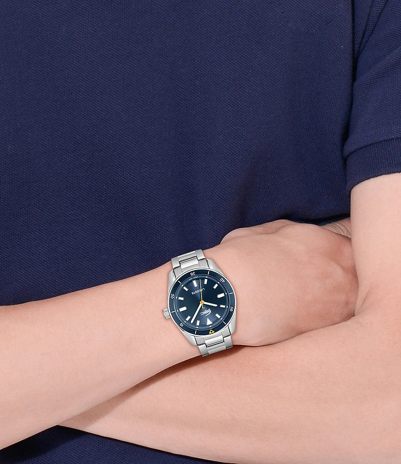 Lacoste Men's Boston Analog Stainless Steel Bracelet Watch