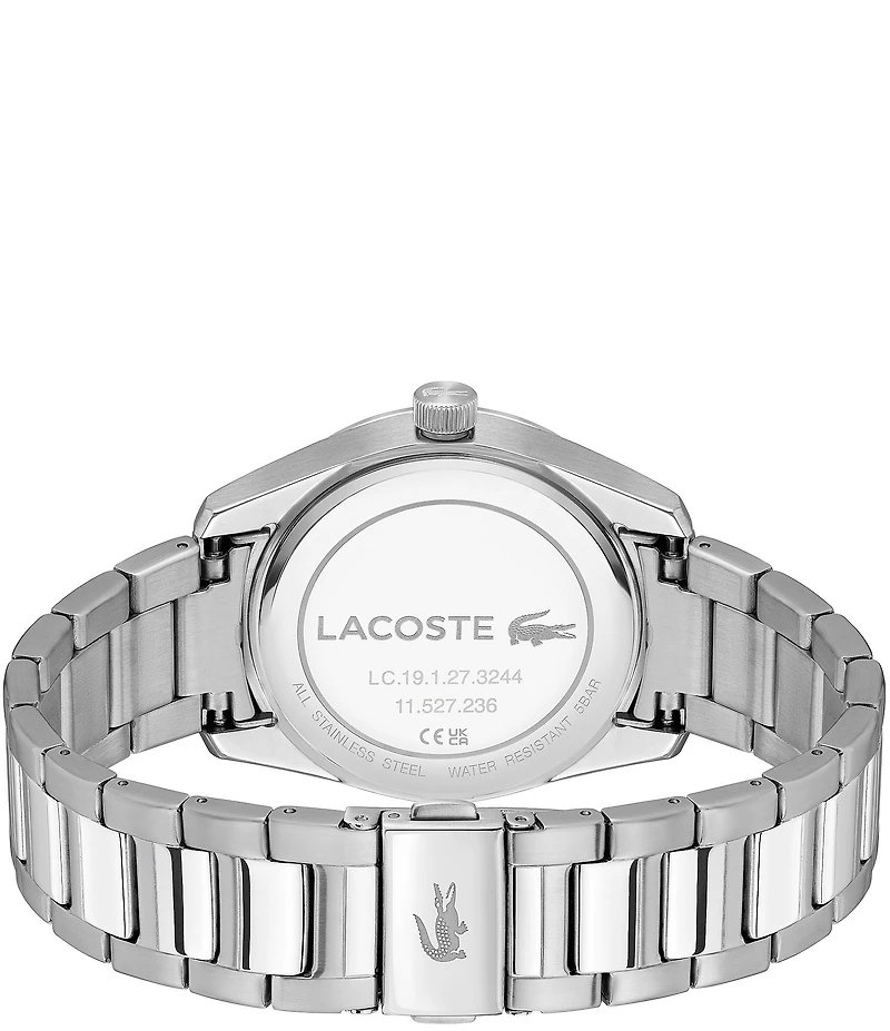 Lacoste Men's Boston Three Hand Stainless Steel Bracelet Watch