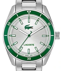 Lacoste Men's Boston Three Hand Stainless Steel Bracelet Watch