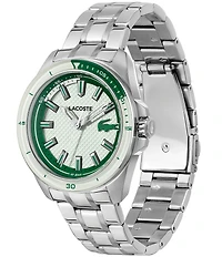 Lacoste Men's Capbreton Three Hand Stainless Steel Bracelet Watch