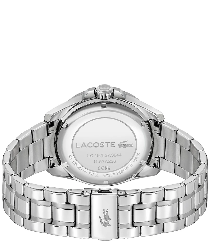 Lacoste Men's Capbreton Three Hand Stainless Steel Bracelet Watch