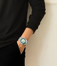 Lacoste Men's Capbreton Three Hand Stainless Steel Bracelet Watch