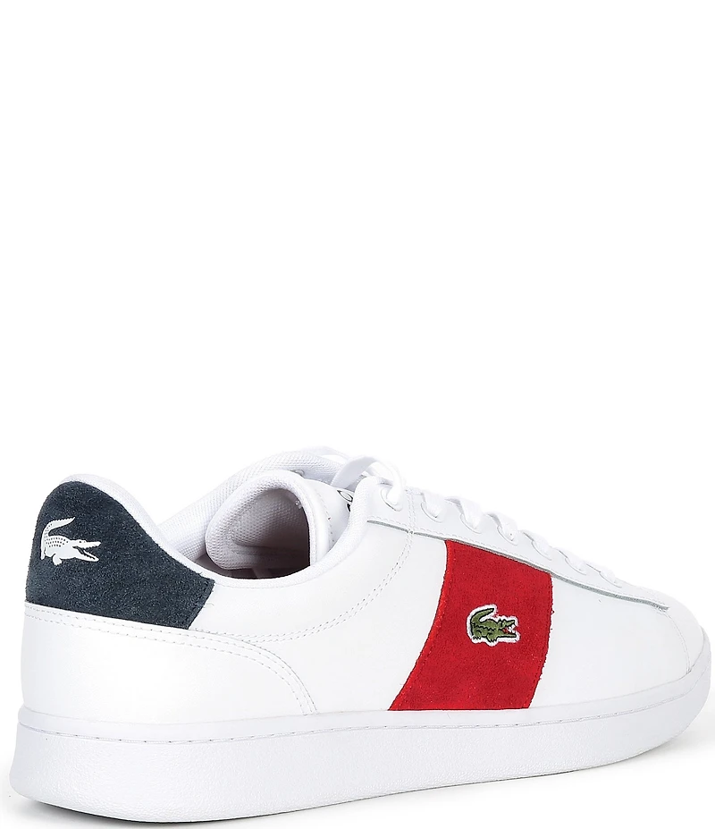 Lacoste Men's Carnaby Leather Cigar Bar Sneakers