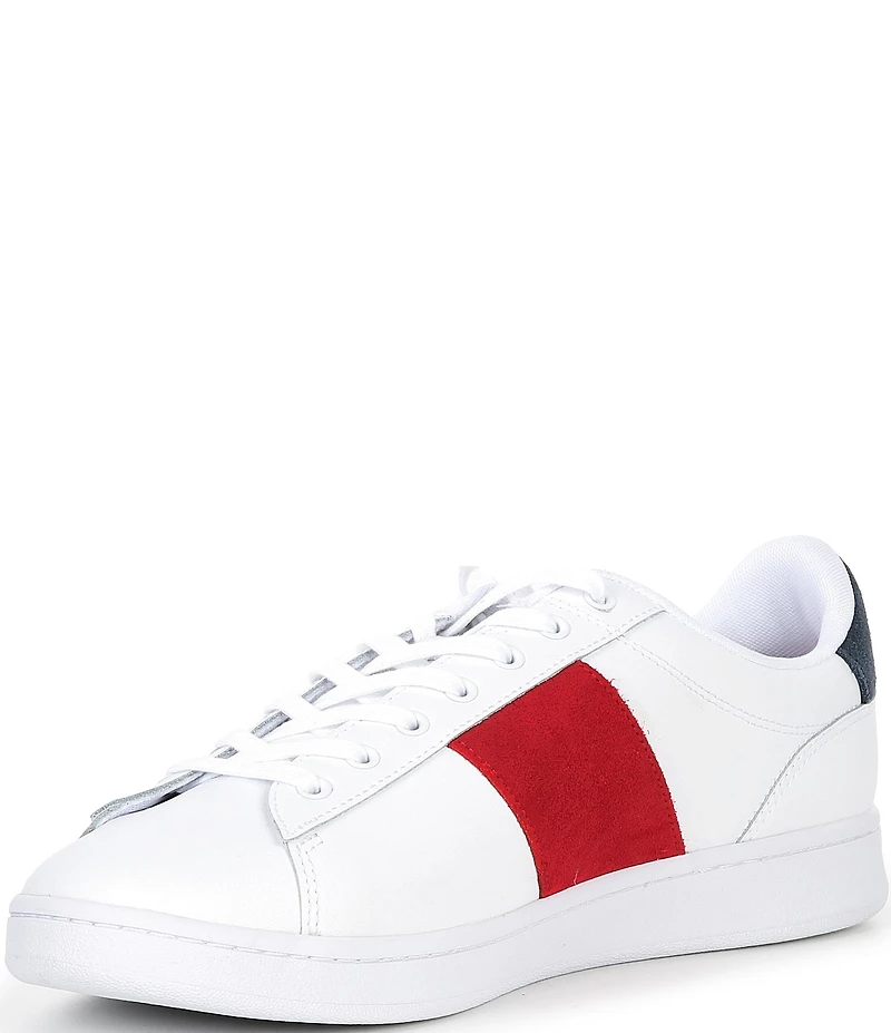 Lacoste Men's Carnaby Leather Cigar Bar Sneakers