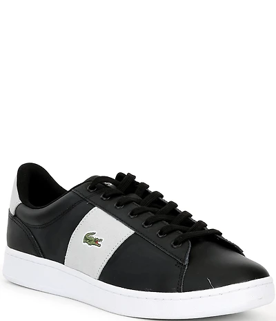 Lacoste Men's Carnaby Leather Cigar Bar Sneakers