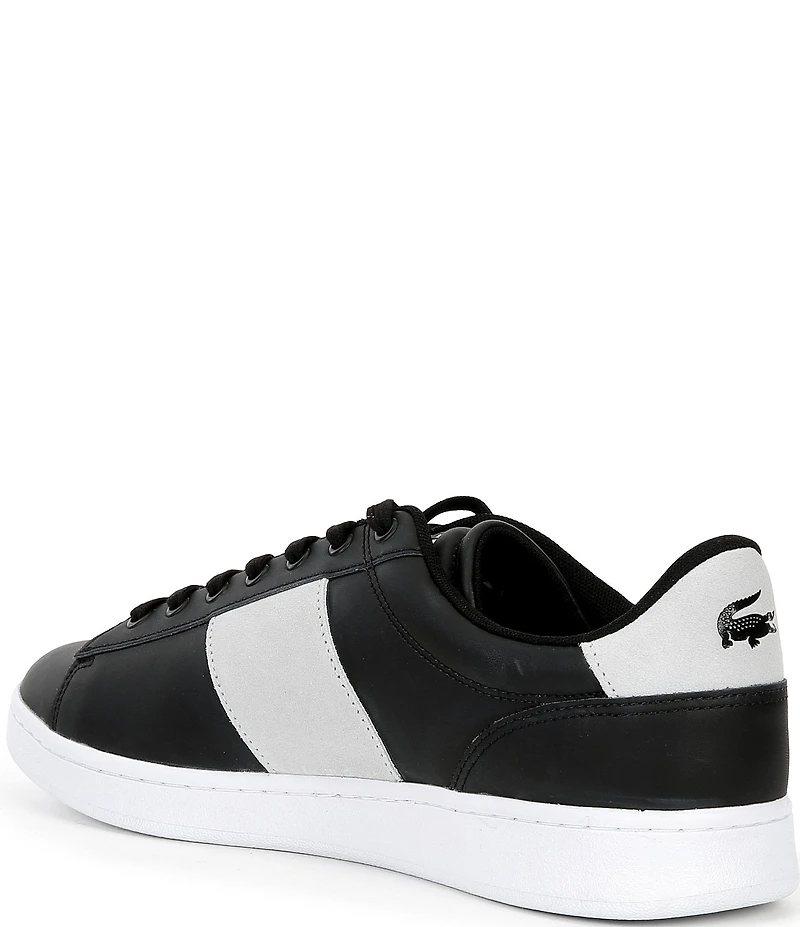 Lacoste Men's Carnaby Leather Cigar Bar Sneakers
