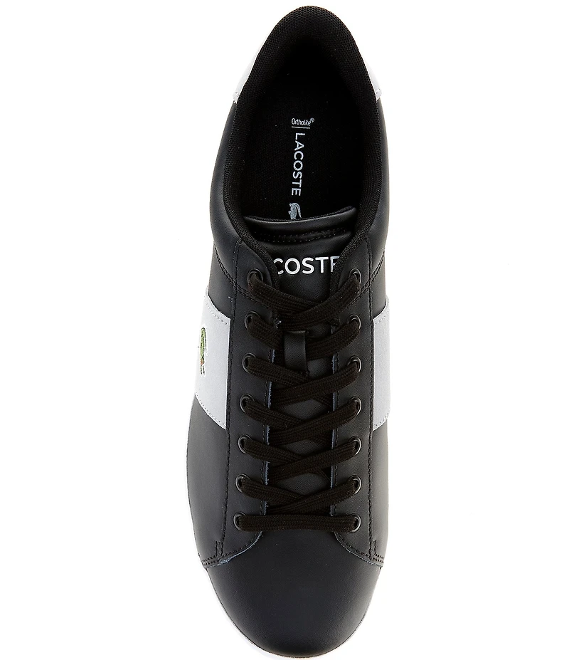Lacoste Men's Carnaby Leather Cigar Bar Sneakers