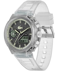 Lacoste Men's Crocodelle Ana-Digi Silicone Strap Watch