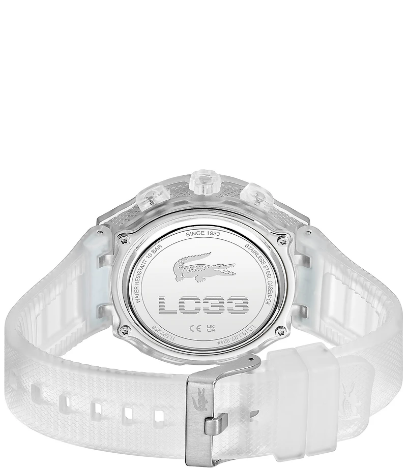 Lacoste Men's Crocodelle Ana-Digi Silicone Strap Watch