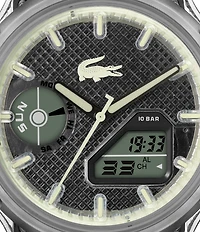 Lacoste Men's Crocodelle Ana-Digi Silicone Strap Watch