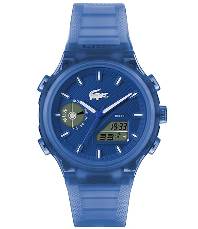 Lacoste Men's Crocodelle Ana-Digi Silicone Strap Watch
