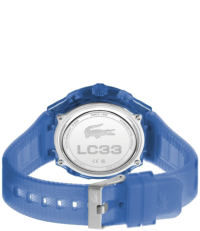 Lacoste Men's Crocodelle Ana-Digi Silicone Strap Watch