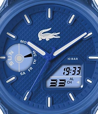 Lacoste Men's Crocodelle Ana-Digi Silicone Strap Watch