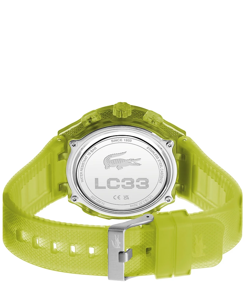 Lacoste Men's Crocodelle Ana-Digi Silicone Strap Watch