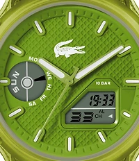 Lacoste Men's Crocodelle Ana-Digi Silicone Strap Watch