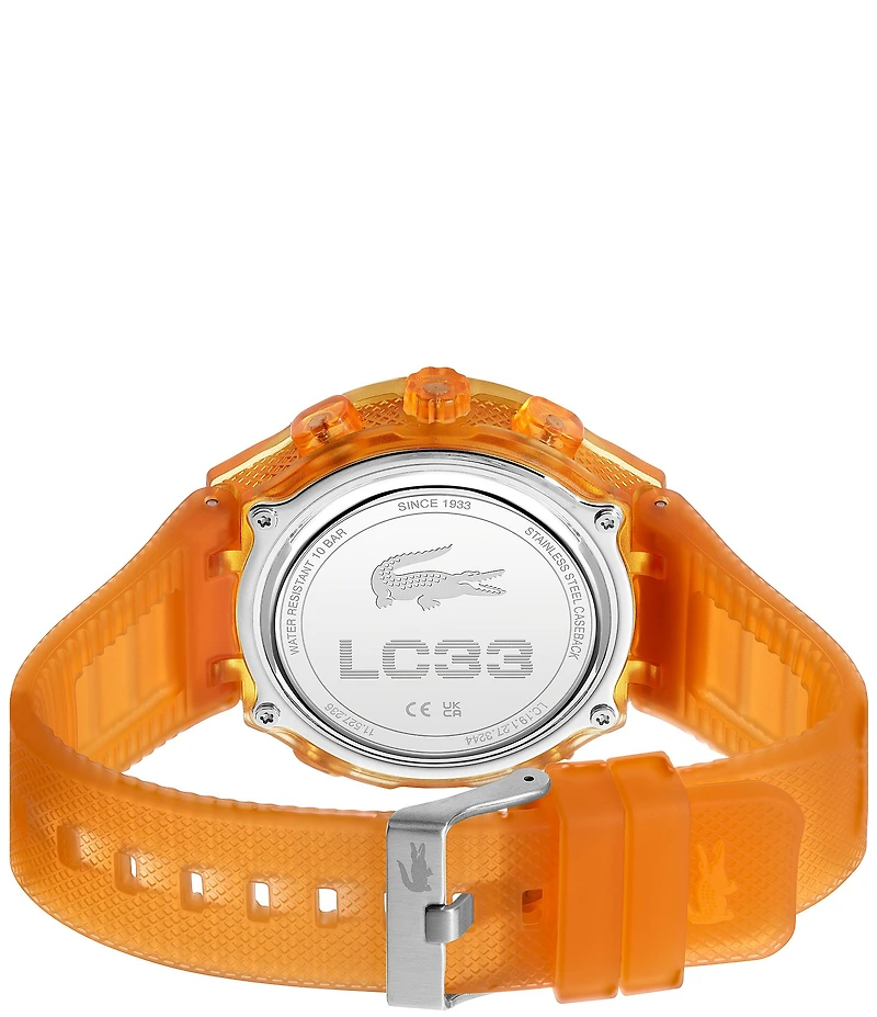 Lacoste Men's Crocodelle Ana-Digi Silicone Strap Watch
