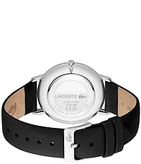 Lacoste Men's Crocorigin Two Hand Leather Strap Watch