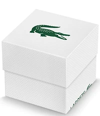 Lacoste Men's Crocorigin Two Hand Leather Strap Watch