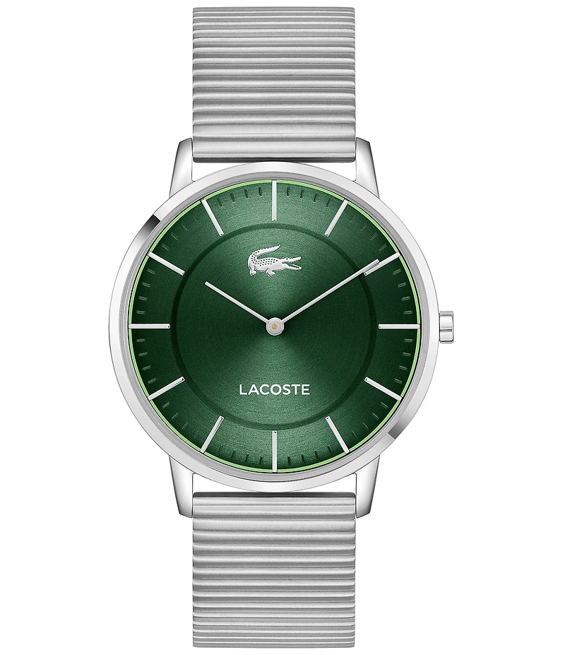 Lacoste Men's Crocorigin Two Hand Stainless Steel Bracelet Watch