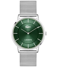 Lacoste Men's Crocorigin Two Hand Stainless Steel Bracelet Watch
