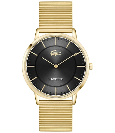 Lacoste Men's Crocorigin Two Hand Stainless Steel Bracelet Watch