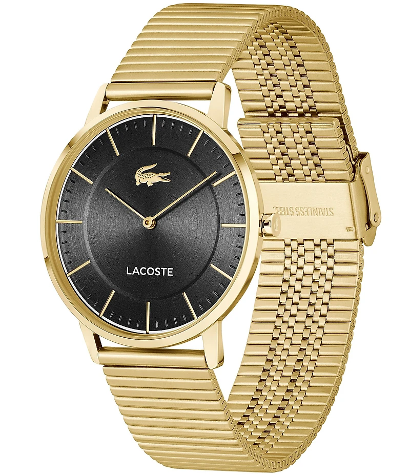 Lacoste Men's Crocorigin Two Hand Stainless Steel Bracelet Watch