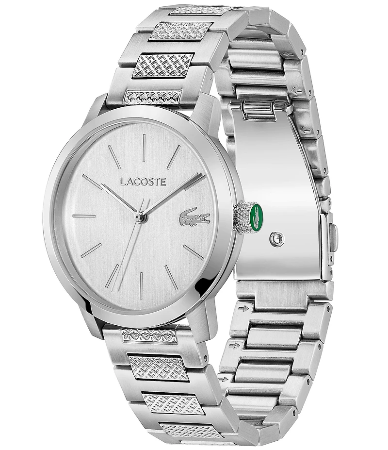 Lacoste Men's L.12.12 Metropole Analog Stainless Steel Watch