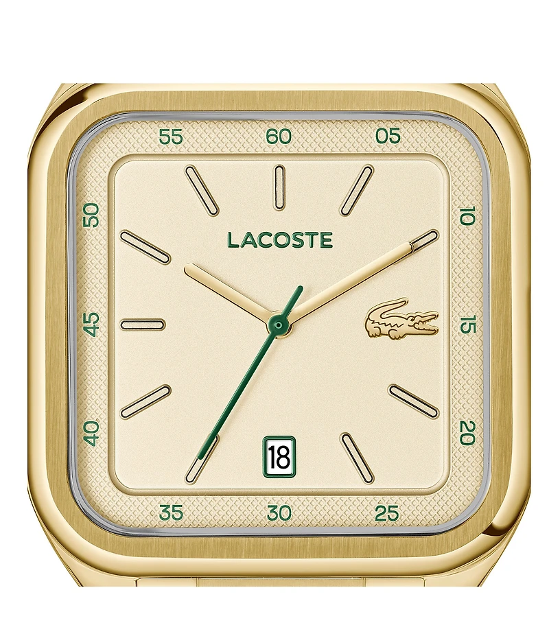 Lacoste Men's L.12.12 Up Three Hand Stainless Steel Bracelet Watch