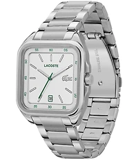 Lacoste Men's L12.12 Up Three Hand Stainless Steel Bracelet Watch