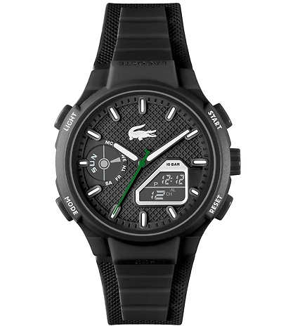Lacoste Men's LC33 Ana-Digi Silicone Strap Watch