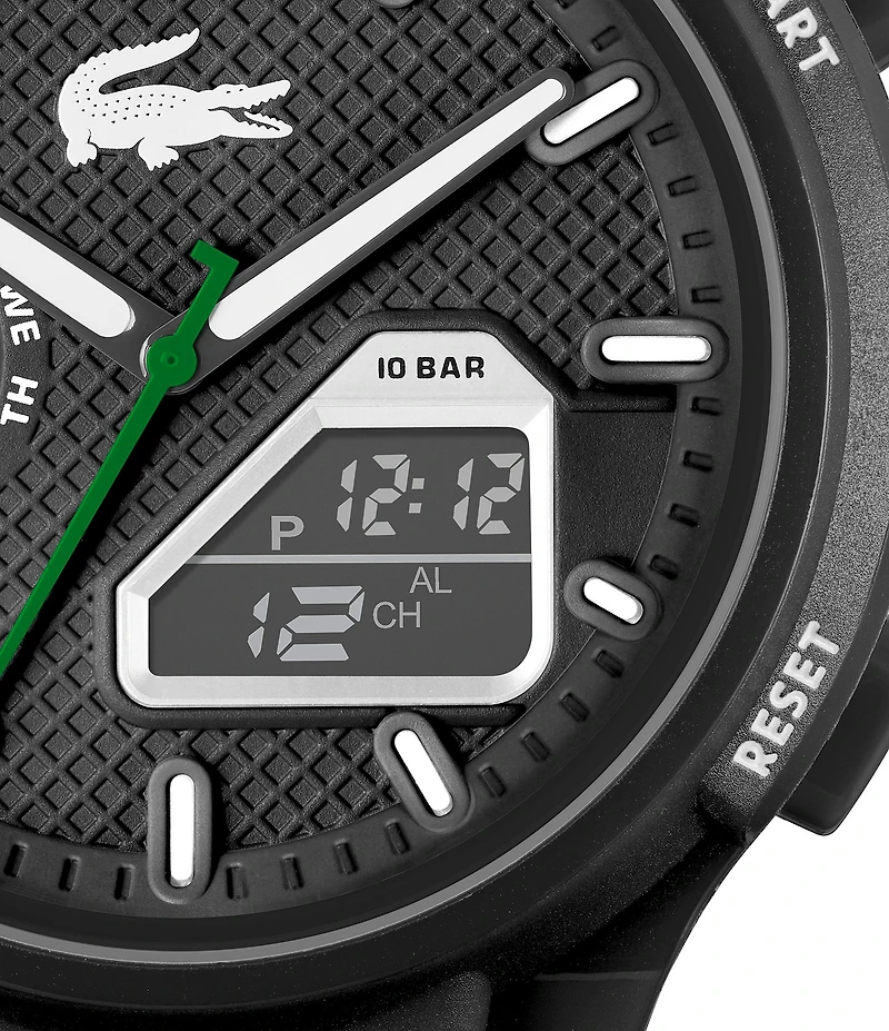 Lacoste Men's LC33 Ana-Digi Silicone Strap Watch